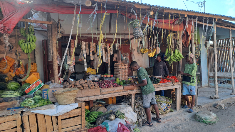 Tezga voće, selo, Zanzibar