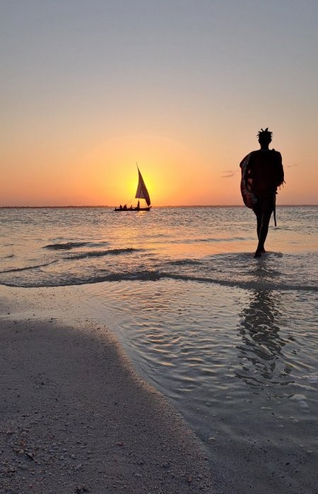 Kae plaža, logorska vatra, Zanzibar