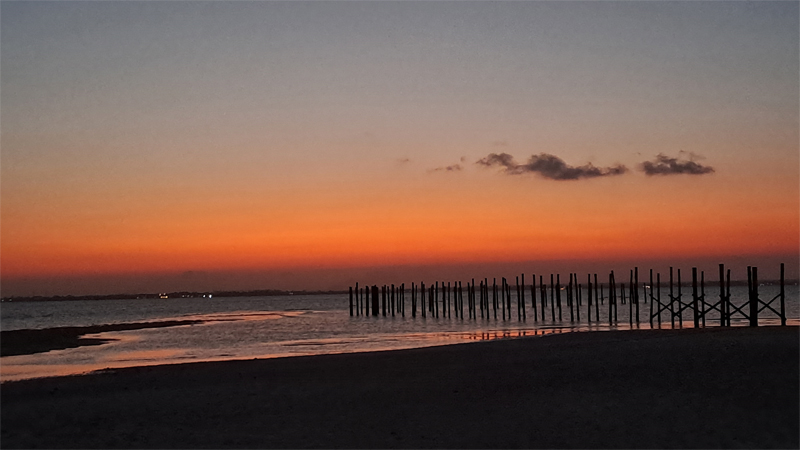 Kae plaža, zalazak sunca, Zanzibar