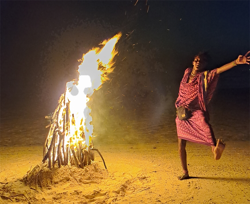 Kae plaža, logorska vatra, Zanzibar