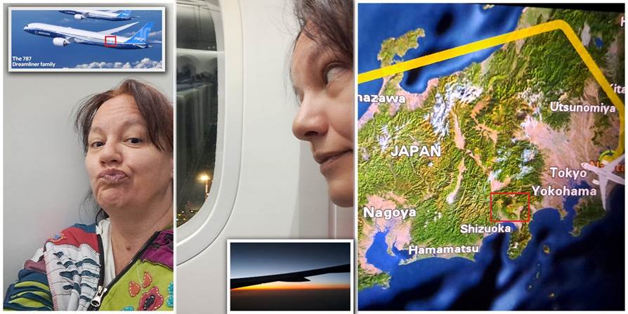 Fudži zaobiđen, nema prozora u avionu