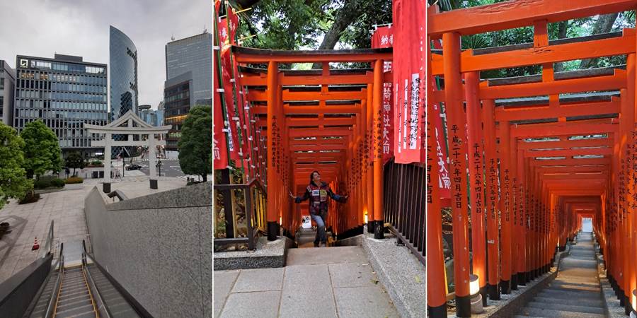 Hie shrine, crvene tori kapije u Tokiu