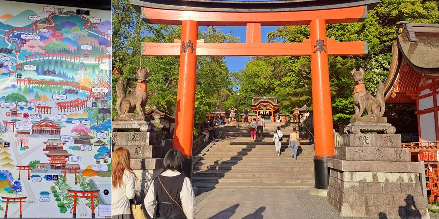 Crvene tori kapije, Fushimi Inari hram, Japan.